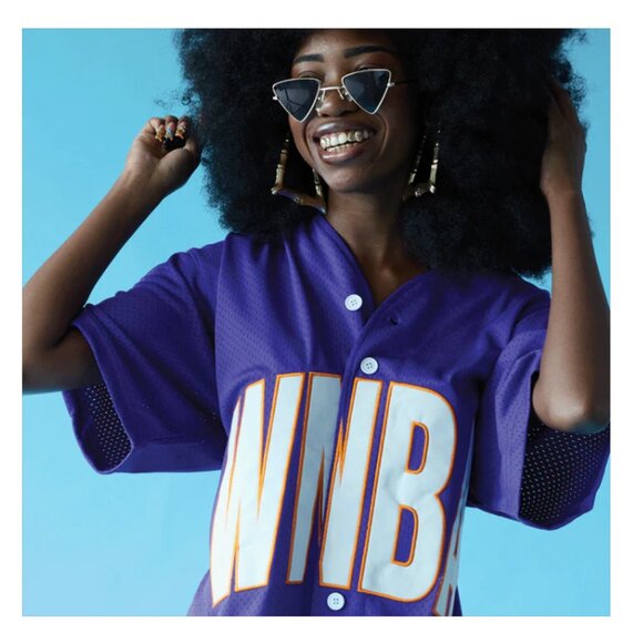 NWT PLAYA SOCIETY WNBA BASEBALL JERSEY Size L - Picture 2 of 3